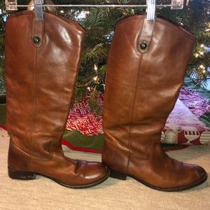 Frye Mid Calf Button Boots